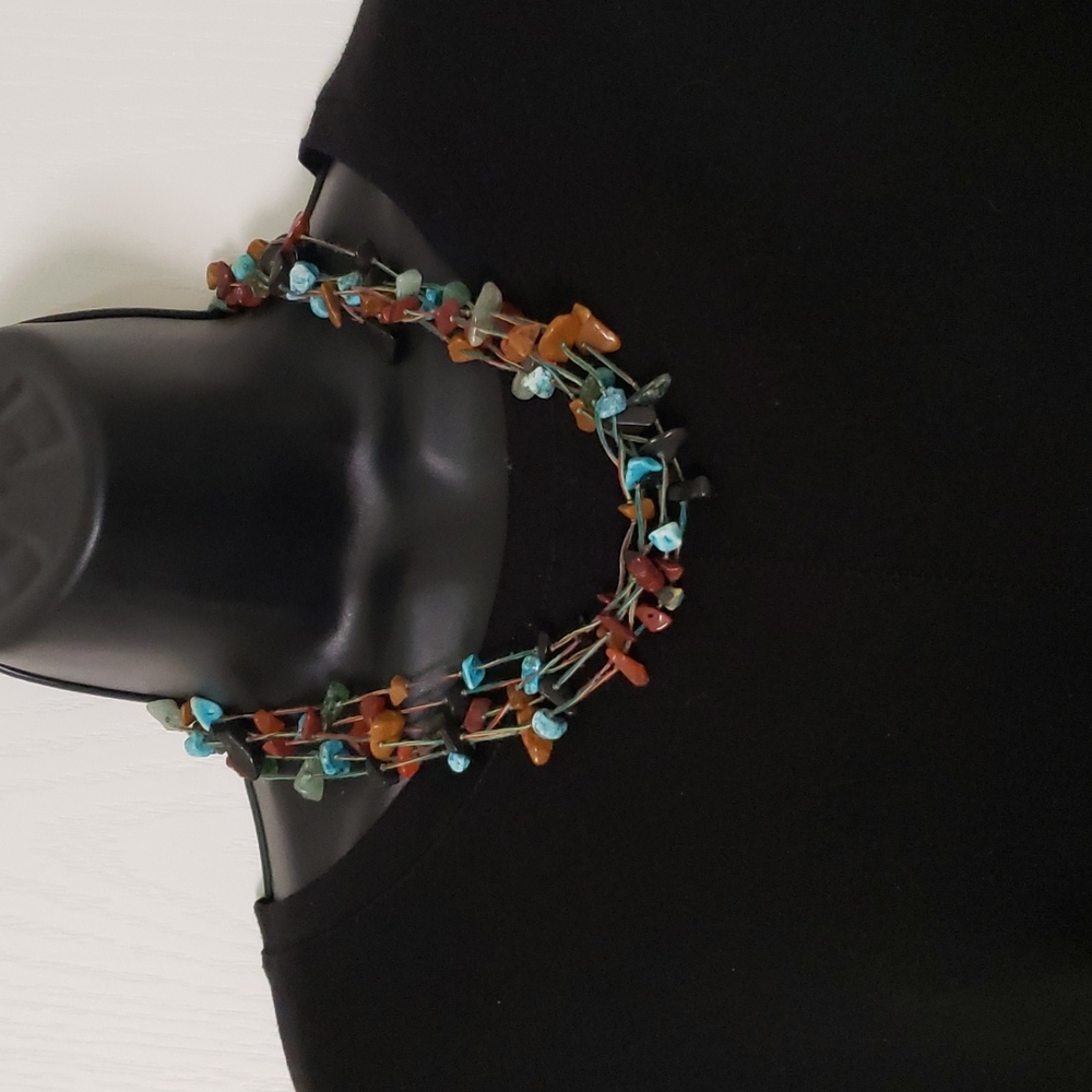 Natural stone necklace